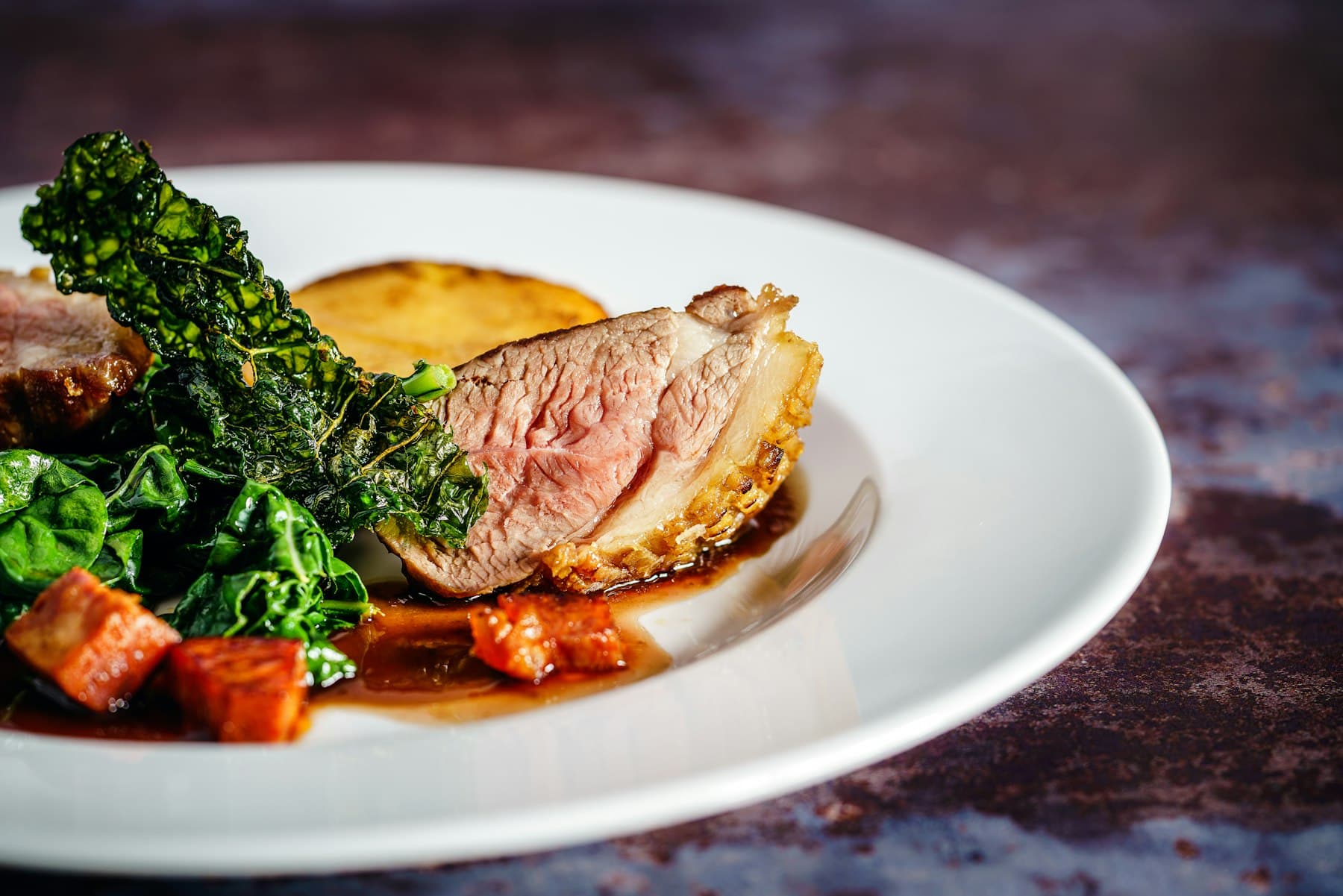 Wild duck, juniper, red jus